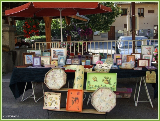 marché artisanal à la fête de la lavande à Bales 2009