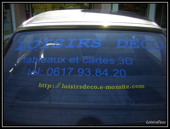 Pub voiture Juillet 2009